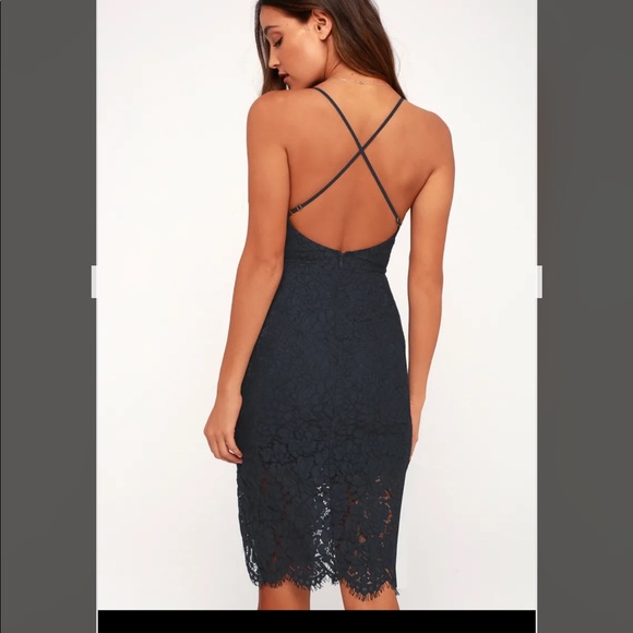Flirting with Desire Navy Blue Lace Bodycon Dress
Lulus - Picture 2 of 5